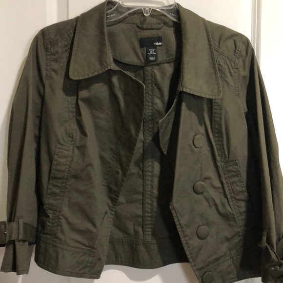 H&M Jackets & Coats Army Green Jacket Poshmark